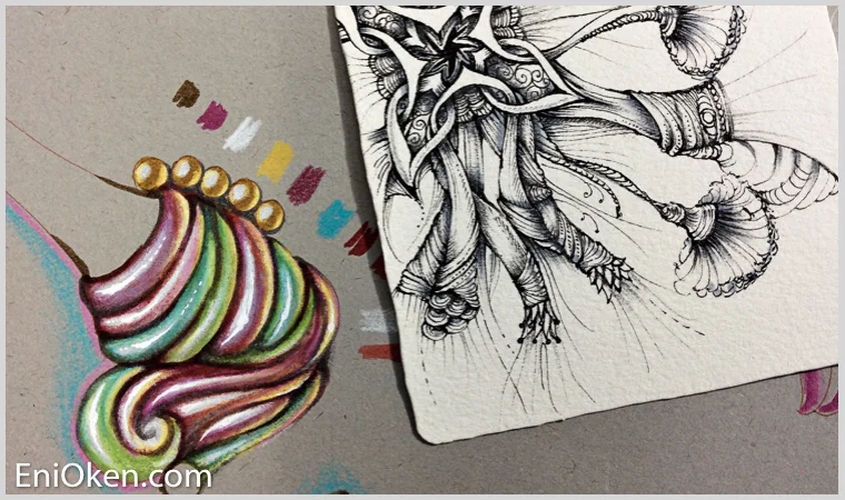 Learn how to color with colored pencils • enioken.com