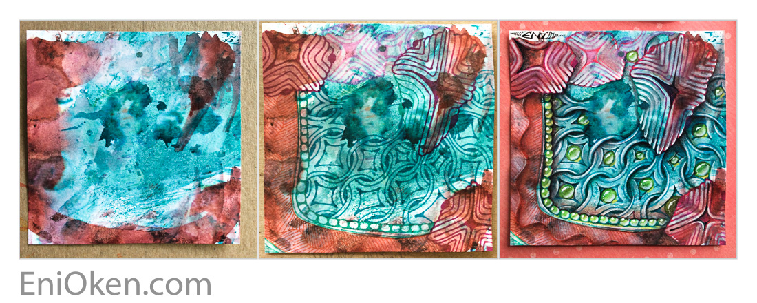 Learn how to create beautiful colorful Zentangle® • enioken.com