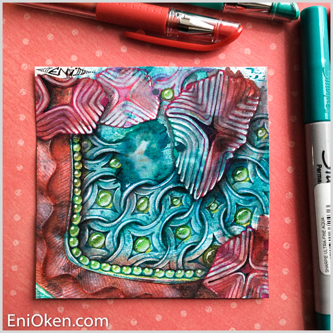 Learn how to create beautiful colorful Zentangle® • enioken.com