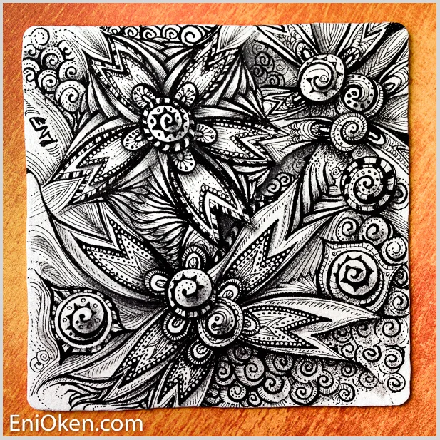 Learn how to create amazing Zentangle® • enioken.com