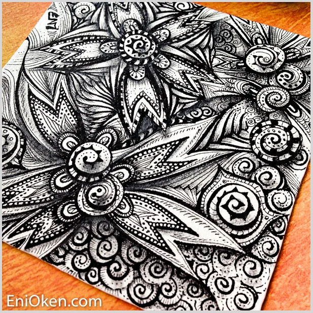 Learn how to create amazing Zentangle® • enioken.com