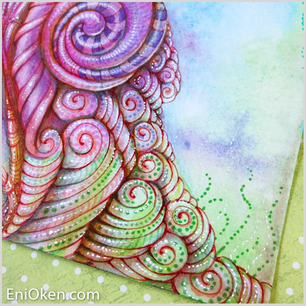 Learn how to distress Zentangle® • enioken.com