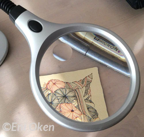 Magnifier Glass and Lamp