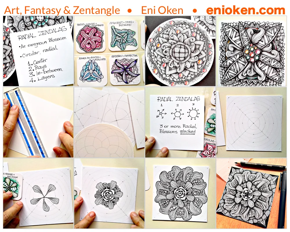 Learn how to create beautiful Radial Zendalas • enioken.com
