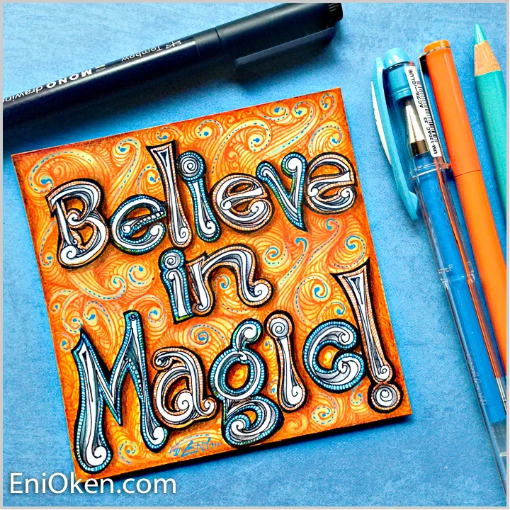 Learn how to create beautiful Zentangle® • enioken.com