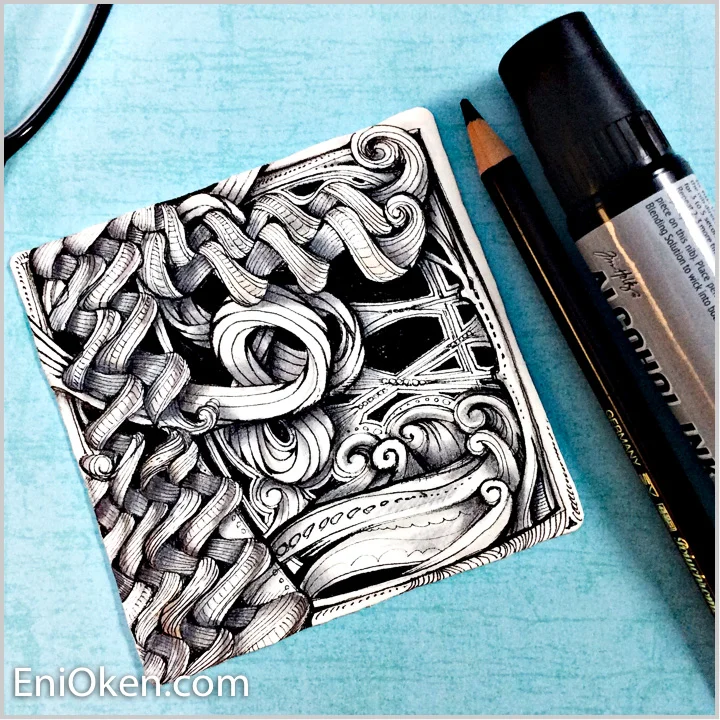 Learn how to create beautiful Zentangle® • enioken.com