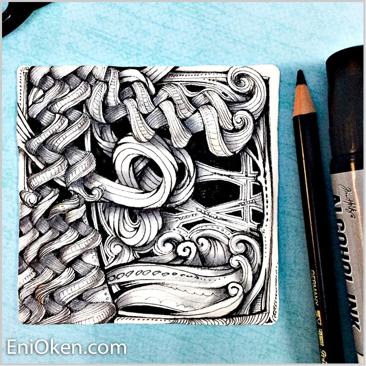 Learn how to create beautiful Zentangle® • enioken.com