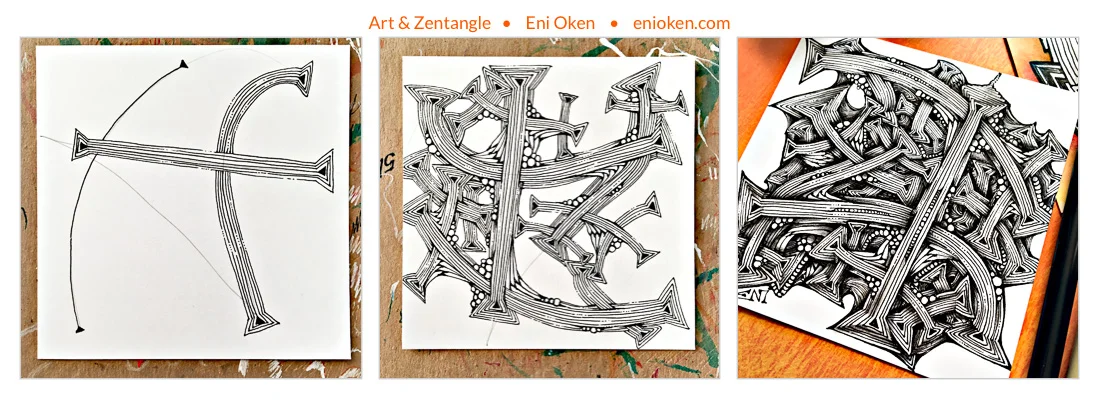 Learn how to create beautiful Zentangle® • enioken.com