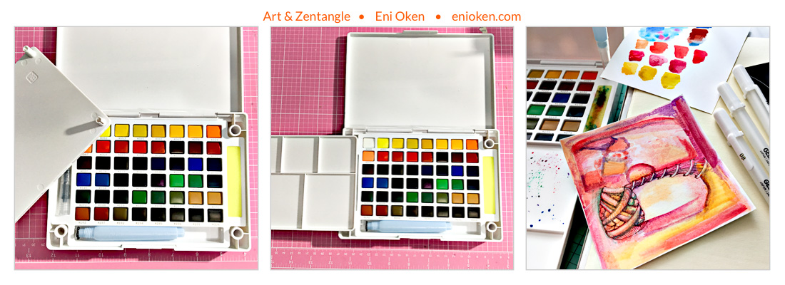 Create a Travel Watercolor Zentangle Kit