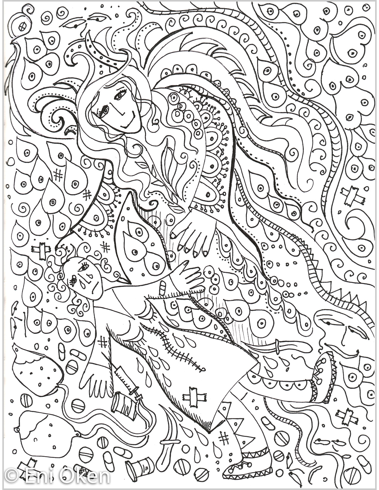 Reconstruct fairy, BW • enioken.com