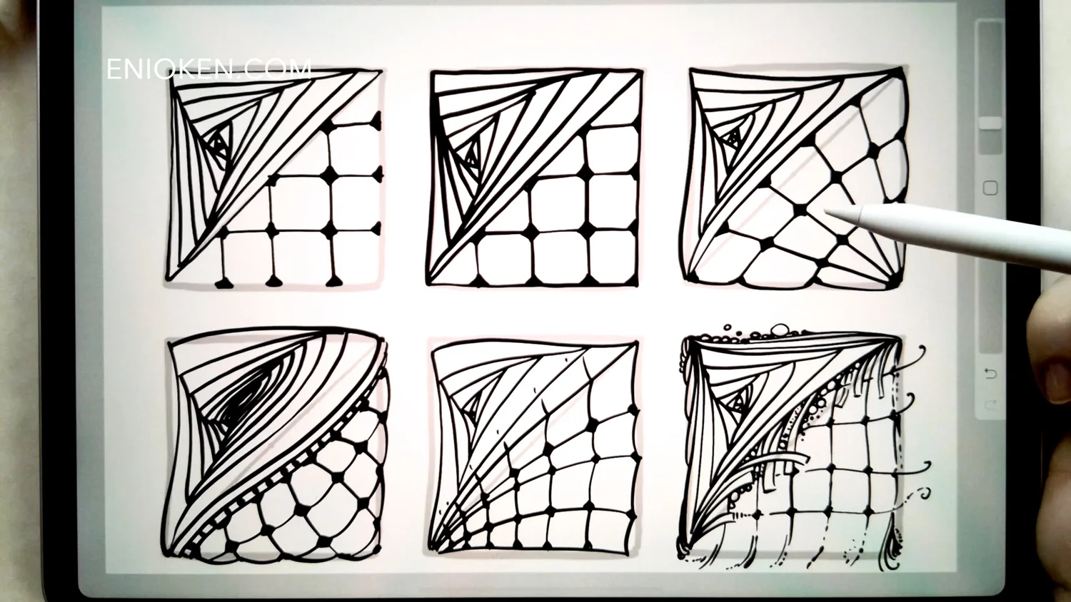 Tangle Transitions Video Lesson — Eni Oken