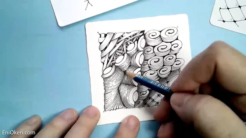 Playing with 4 Basic Tangles Online Session — Eni Oken