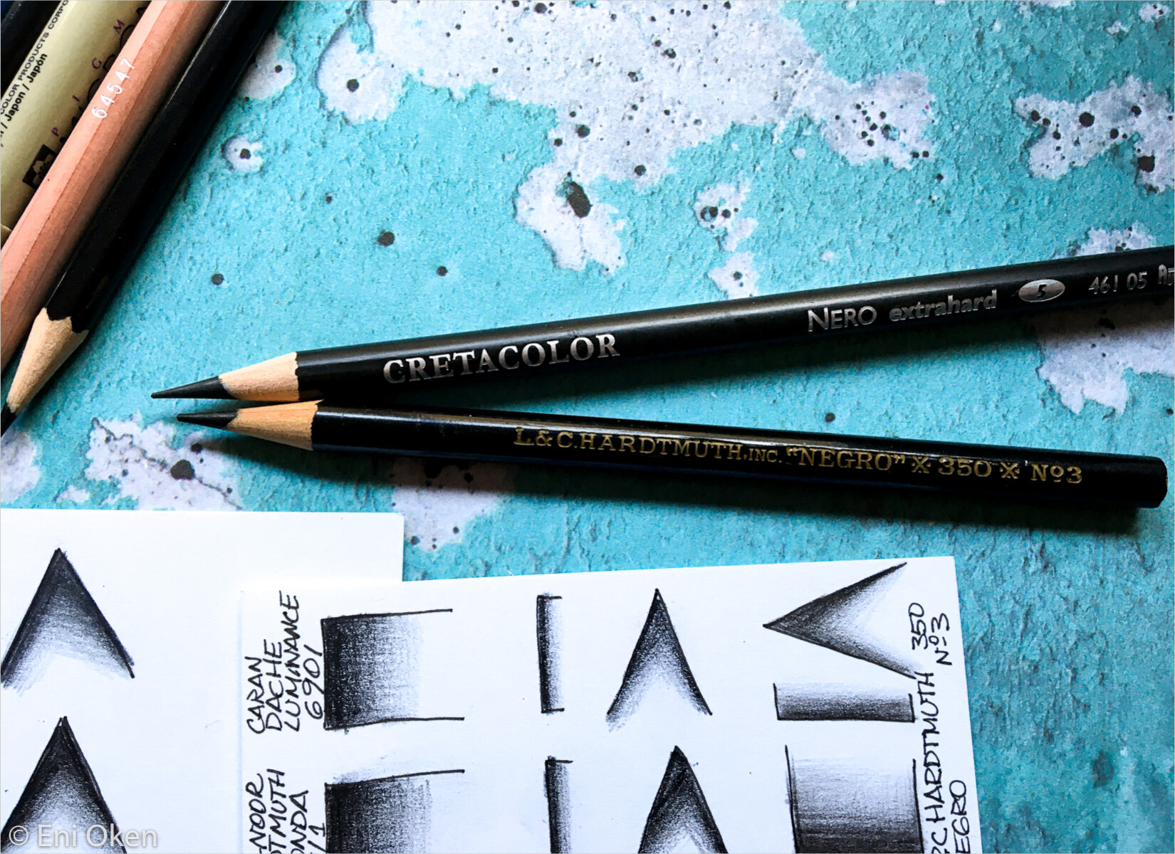 Shading with Black Pencils - no smudge! — Eni Oken