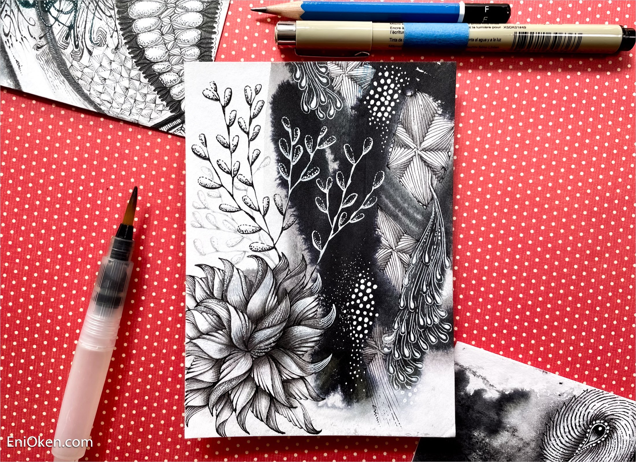 Shading with Black Pencils - no smudge! — Eni Oken