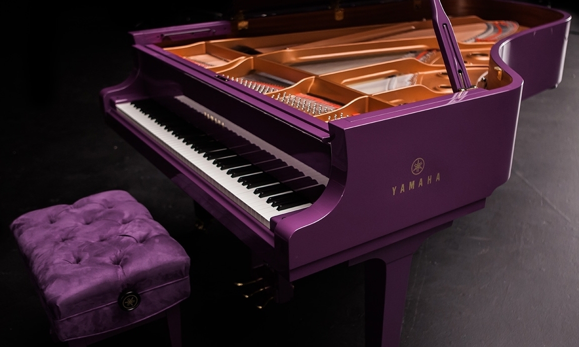 Custom Purple Yamaha Piano for Prince by J Elliott & Co