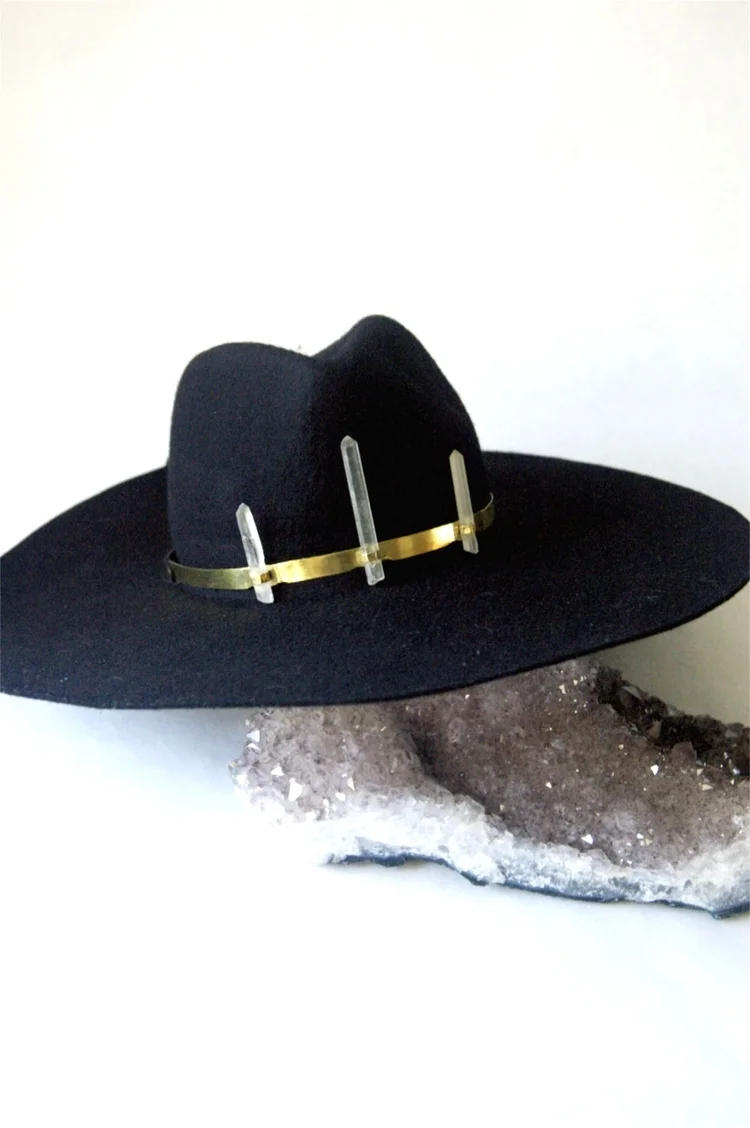 Hat with a crystal crown, we were totally serious. Flight of Fancy is the place to find the perfect gift for the gypsy in your life.