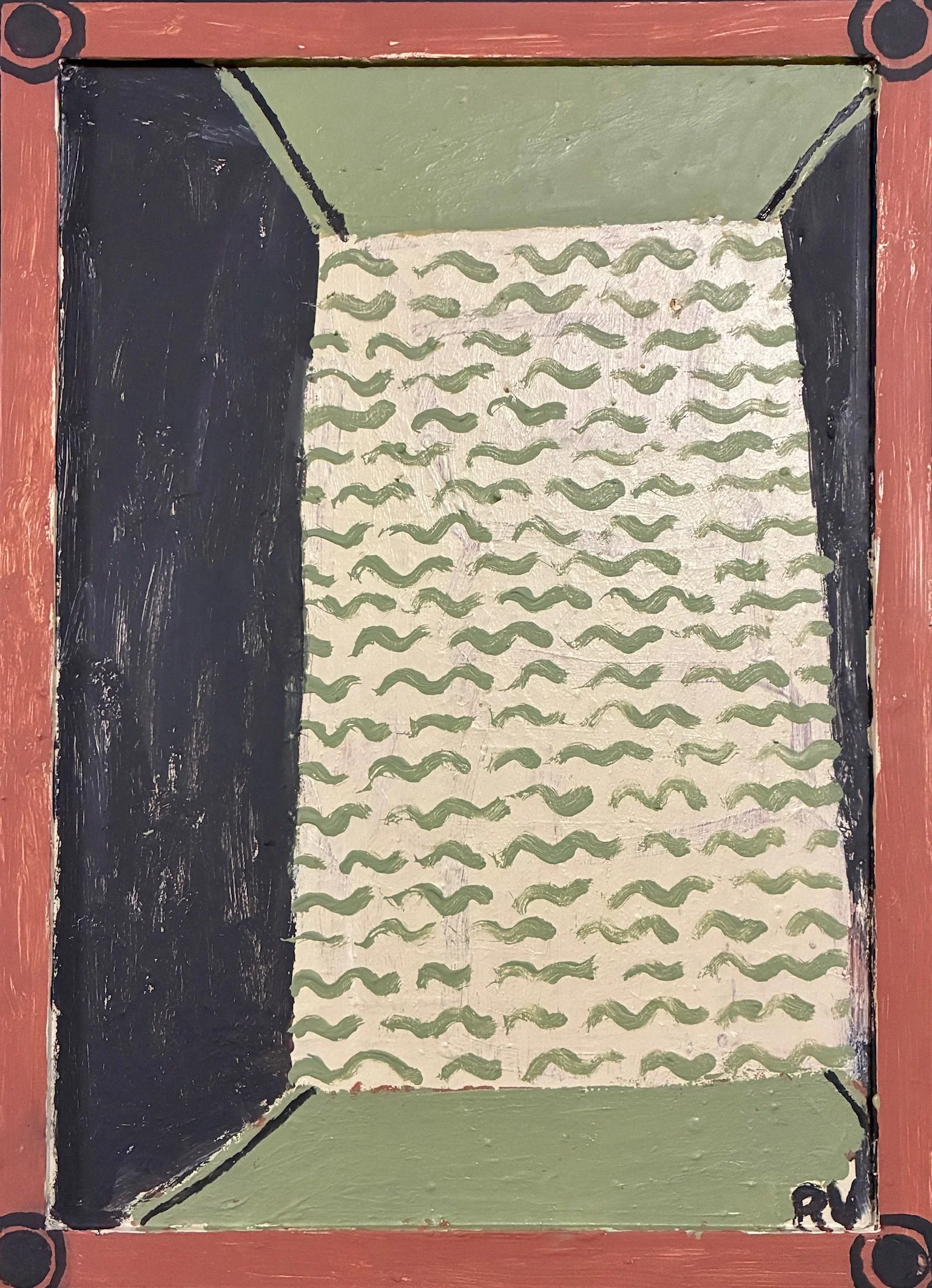 Night Painting (Panel) -2026.Paint and collage on board. 45cm x 33cm x 3cm. £600.jpg