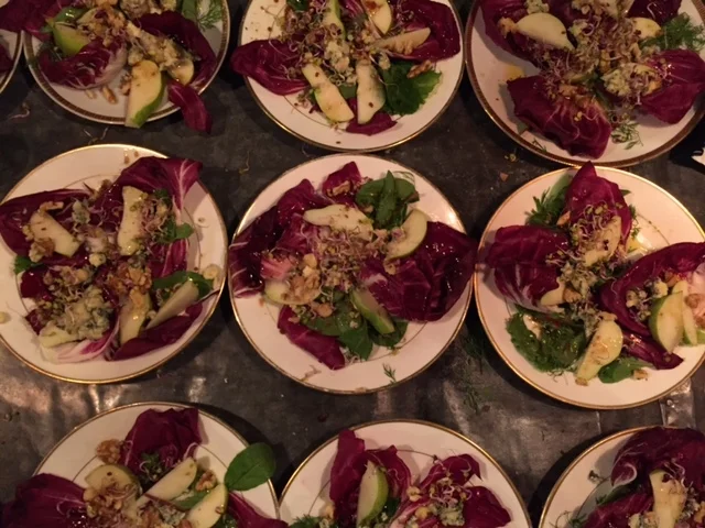 pear, walnut, radicchio