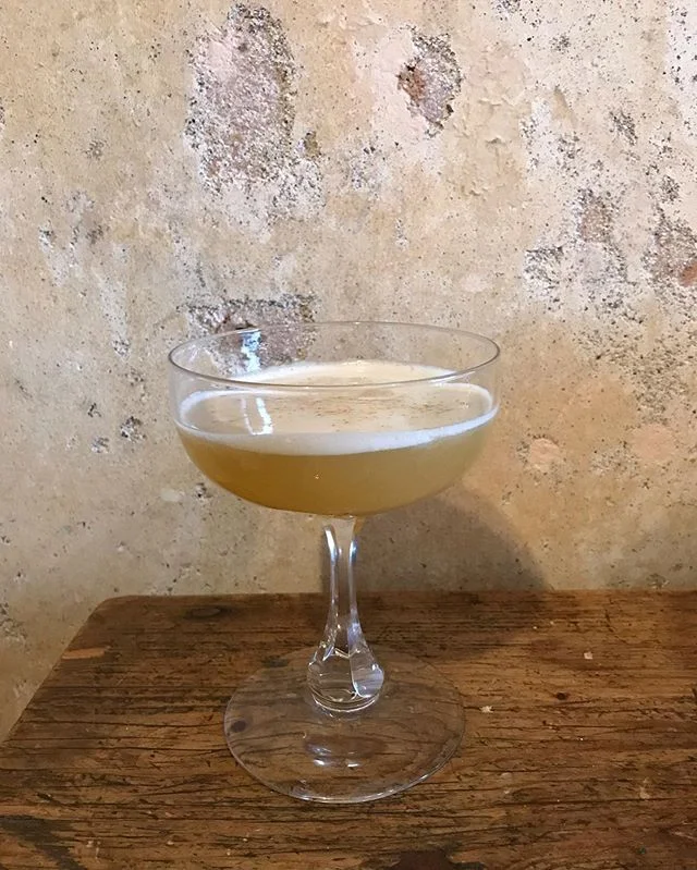 First attempt with my new cocktail shaker : a pisco sour with chilli salt. One for the menu