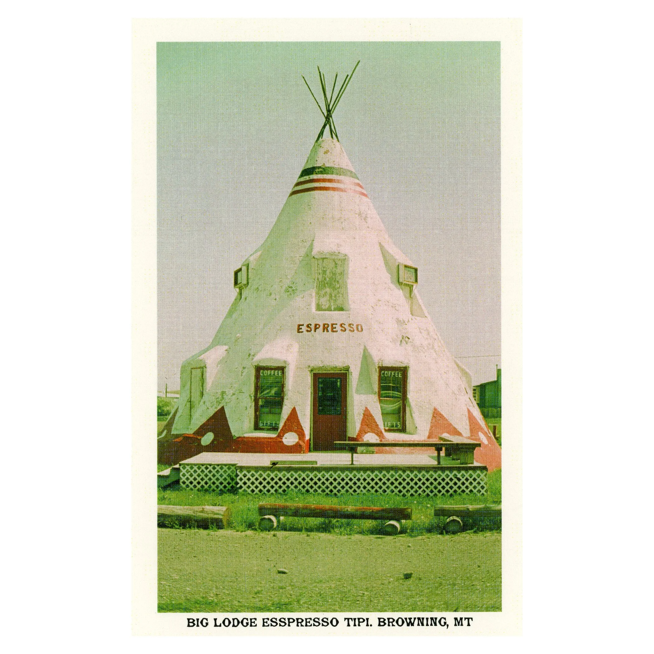 Big Lodge Espresso Tipi. Browning, MT