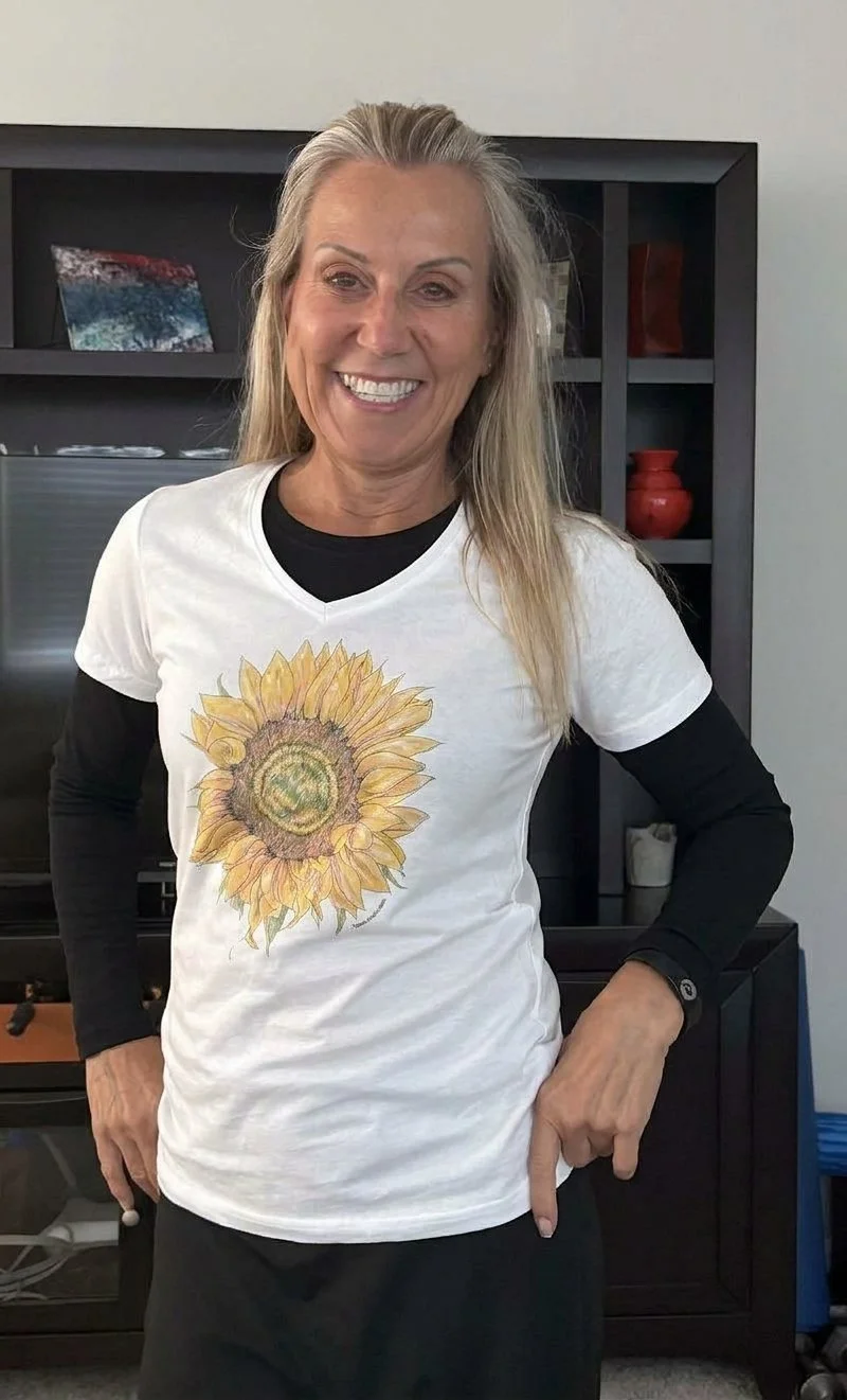 Sunflower tee with blazer.jpeg