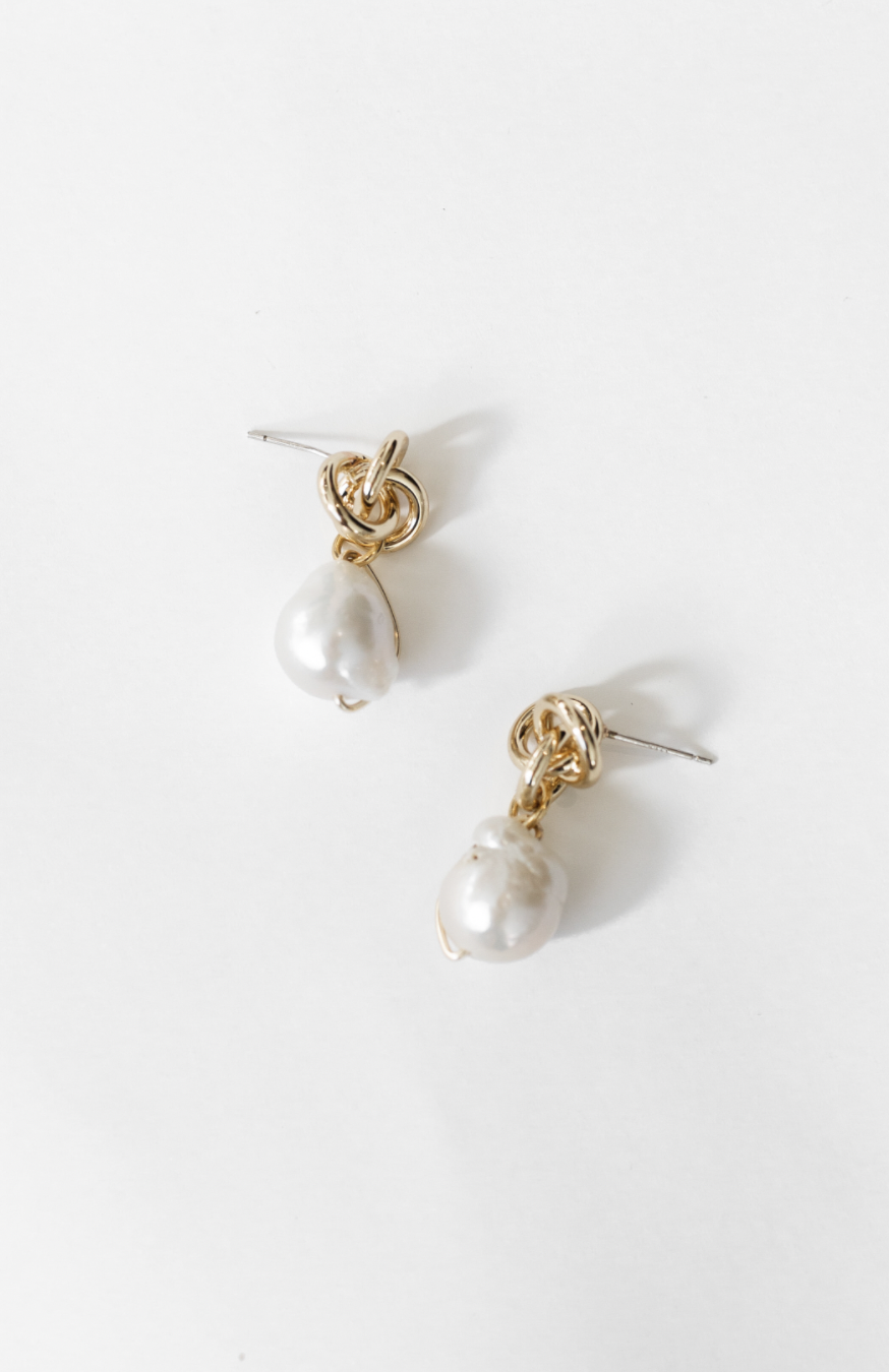 Baroque Asymmetrical Drop by A.B. ELLIE Bridal Accessories — A.B.