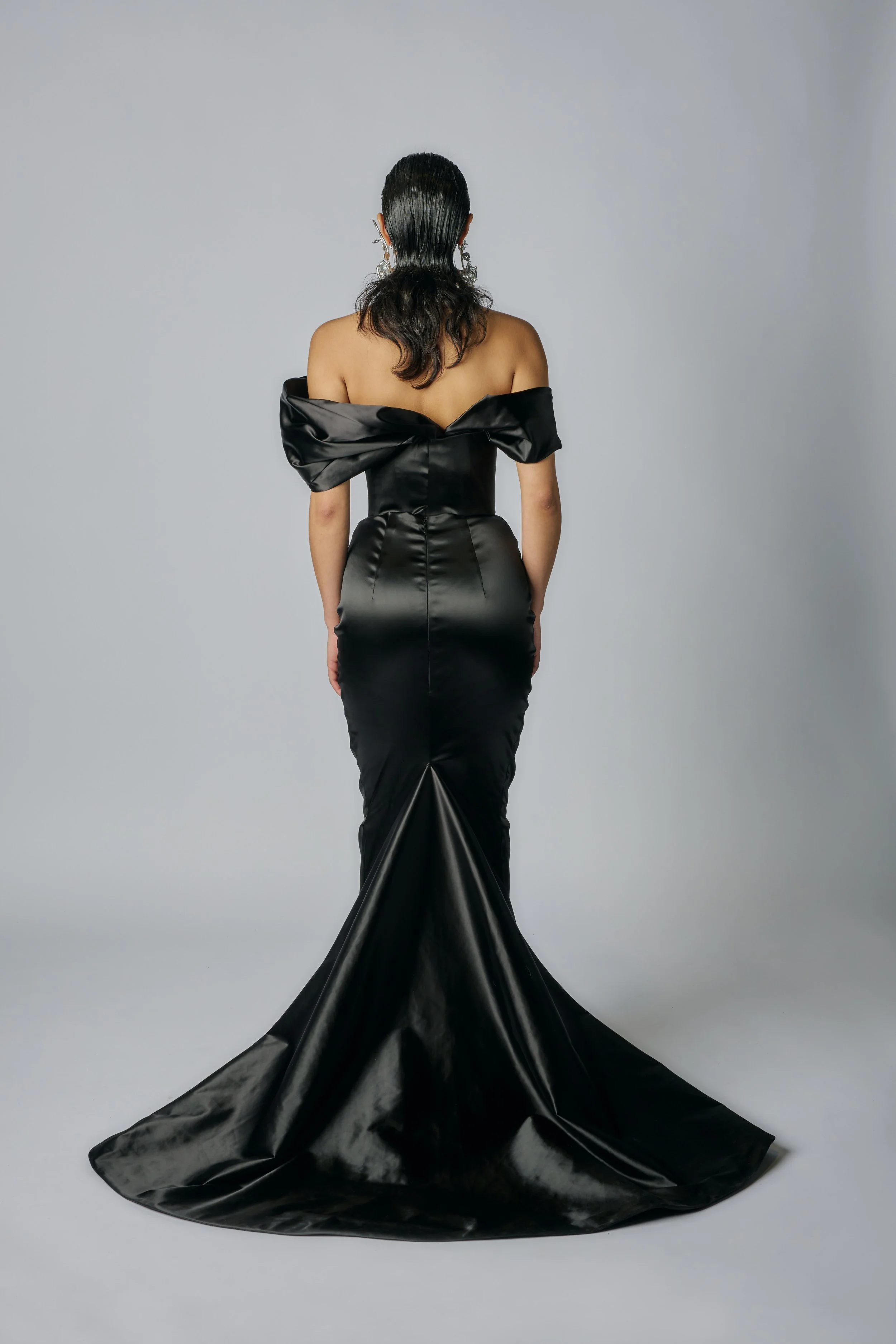 Elvira Corset + Skirt Noir- Back