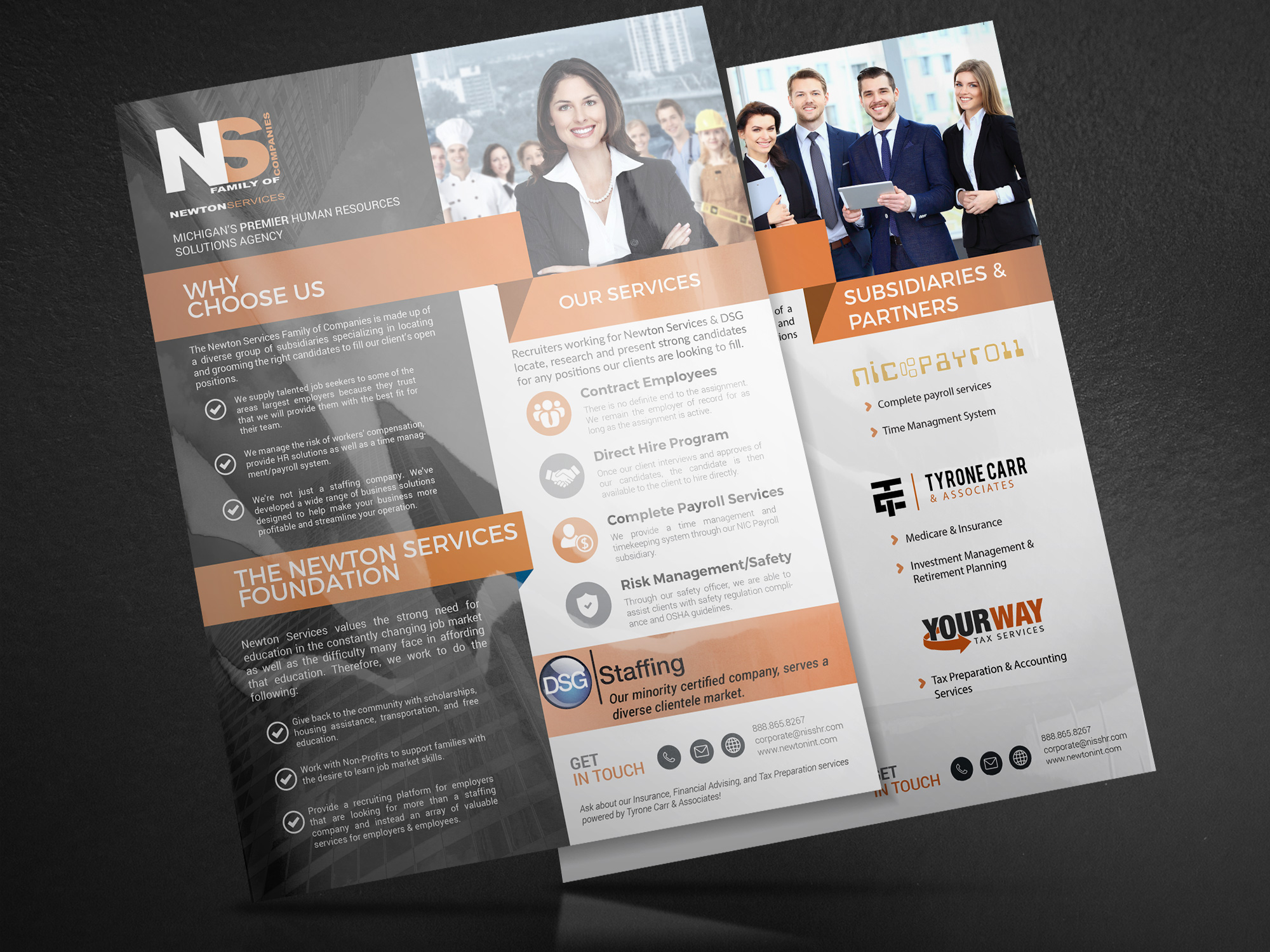 Branded Flyers - Newton Services