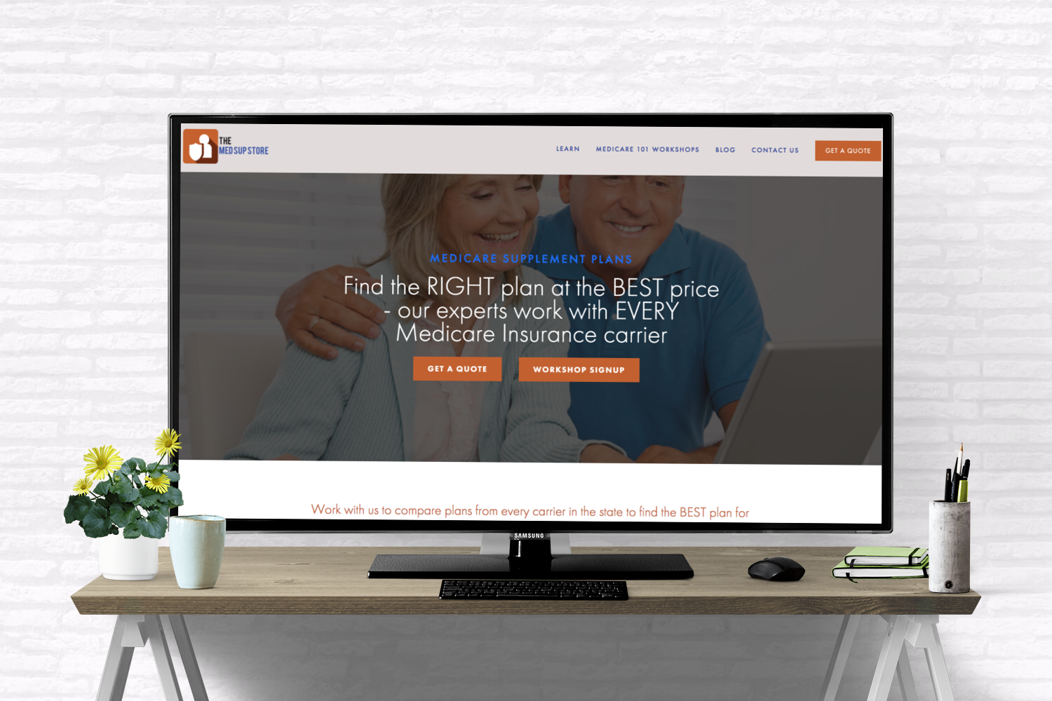 Website Design & Content Creation - www.themedsupstore.com