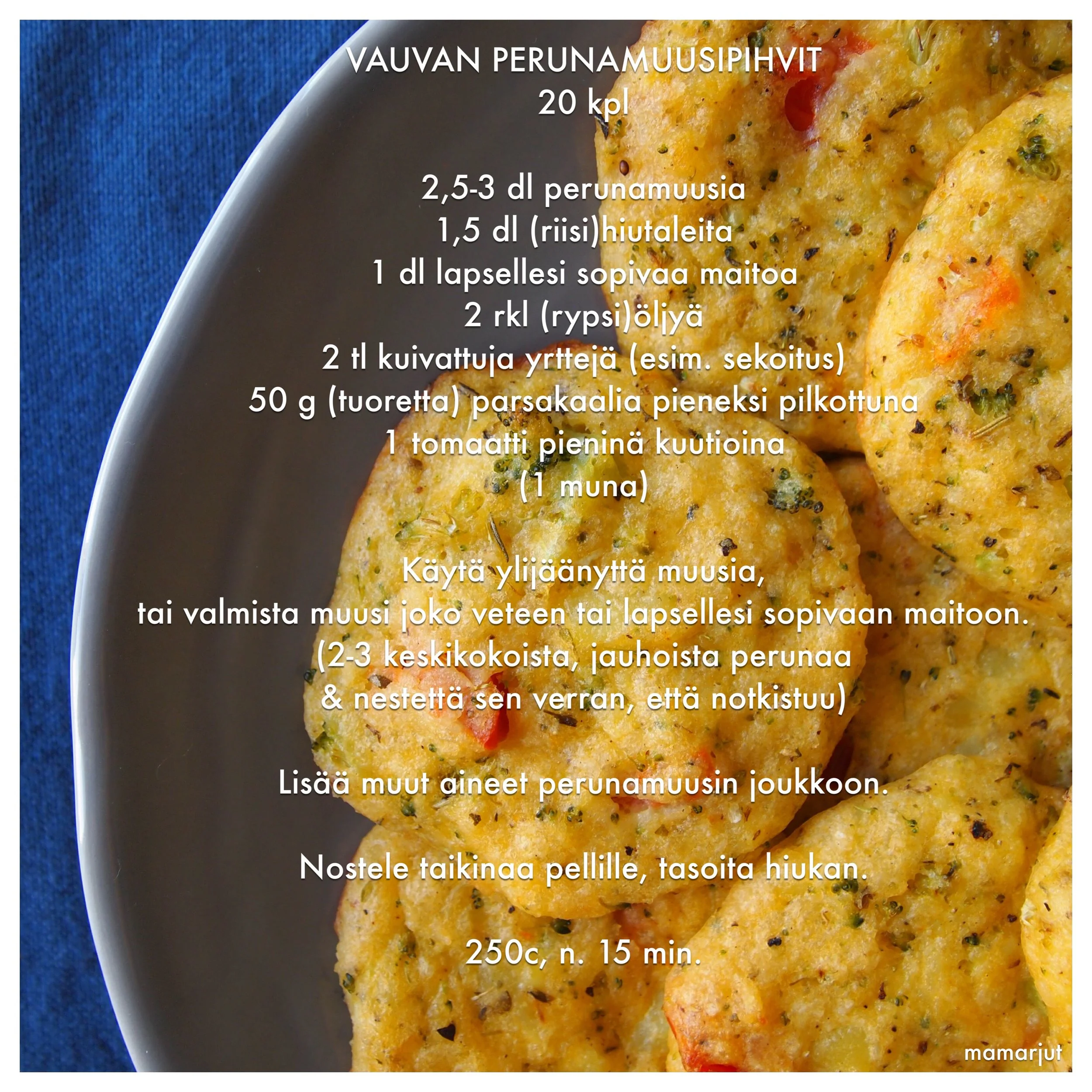 Vauvan perunamuusipihvit