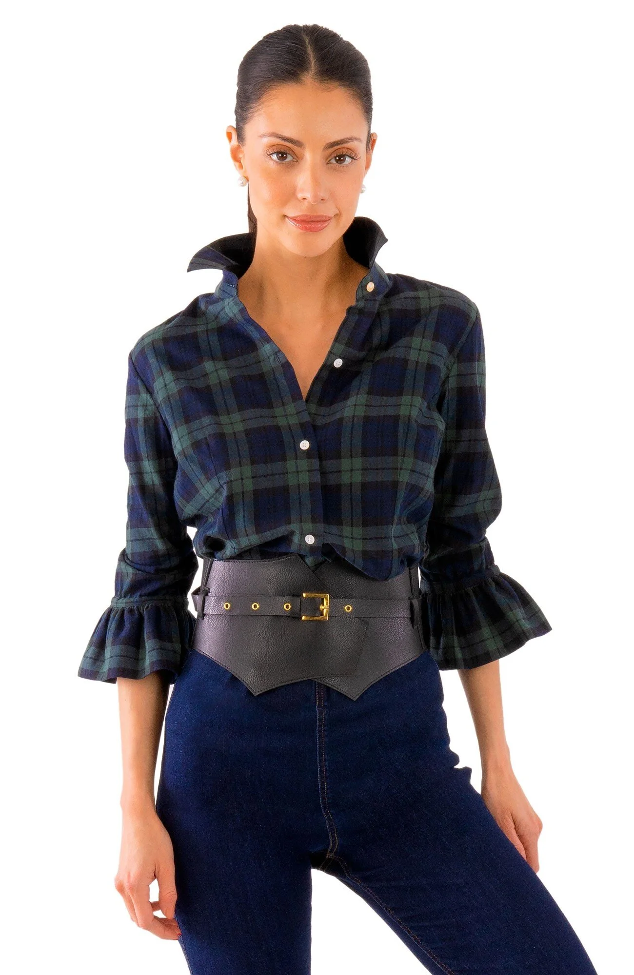 Priss Blouse - Duke of York green_front.jpg