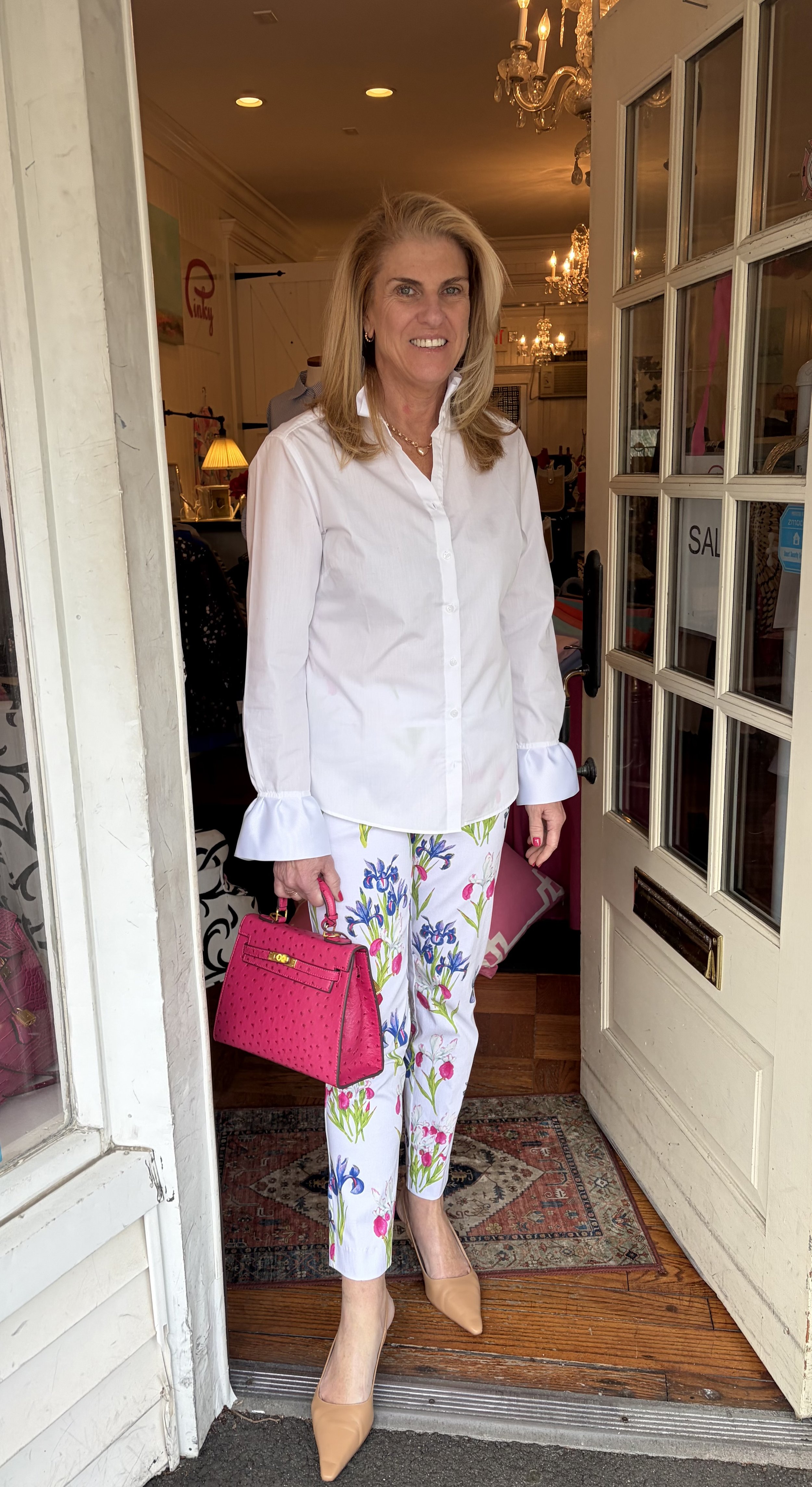 Easter Pink Bag Diane Doorway.jpeg