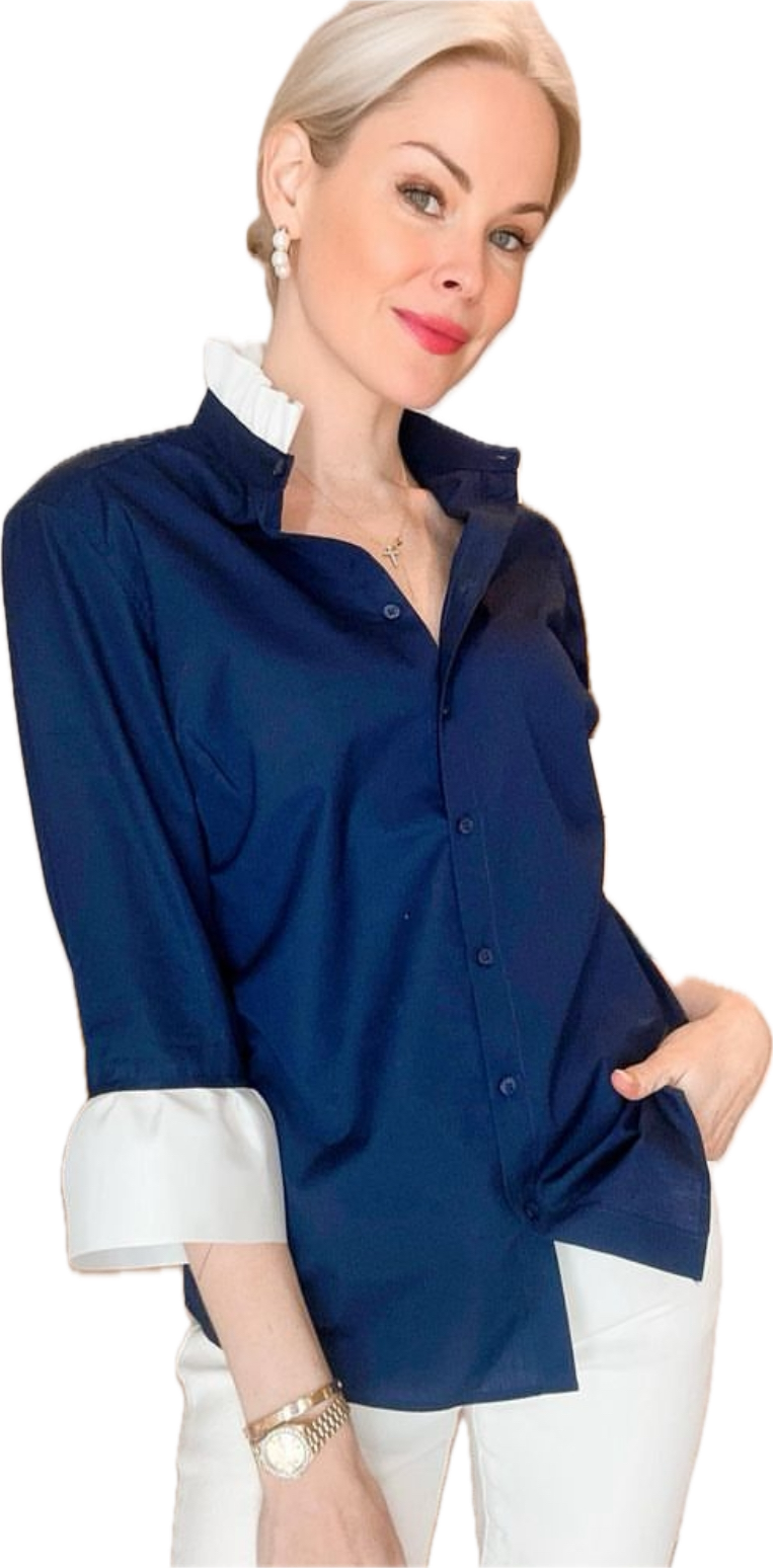 Ribbon trim blouse.png