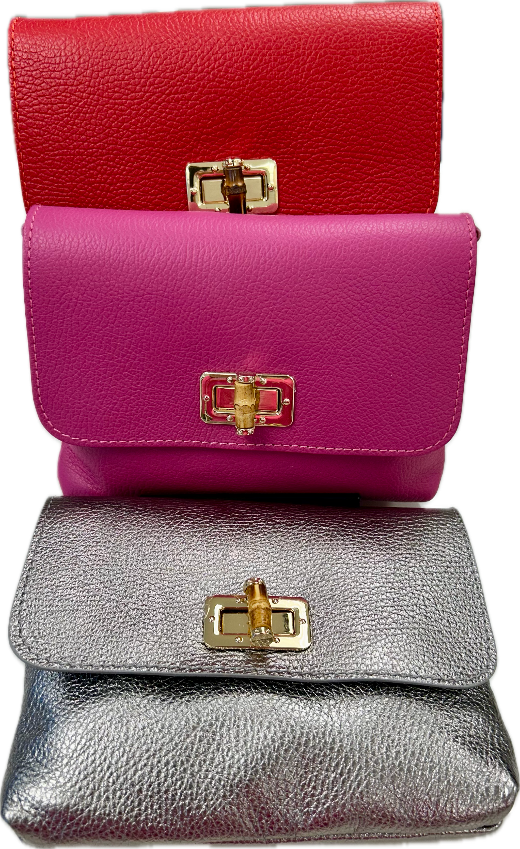 Pics of bamboo closure leather GF bag 1.PNG