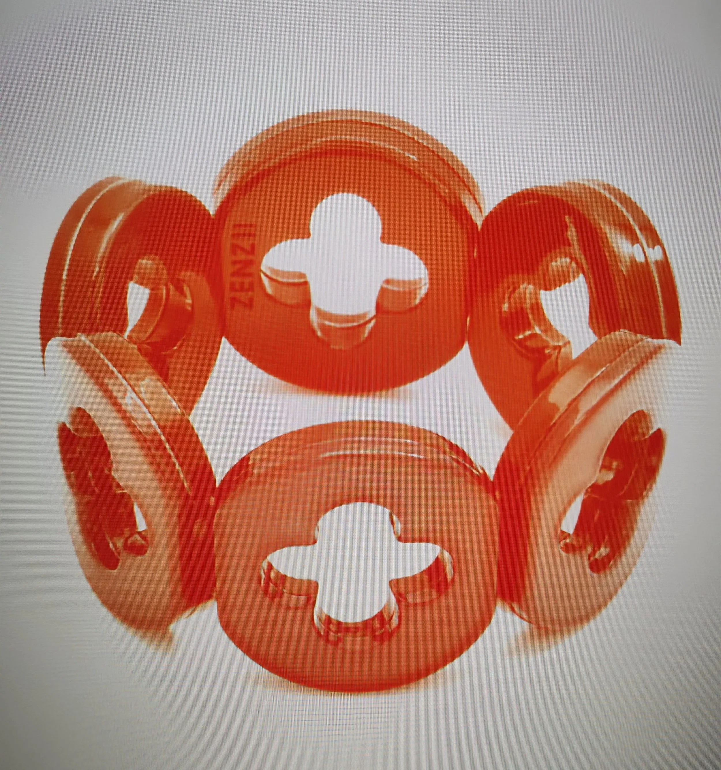 Zenzi Felicity Resin Bracelet CORAL.jpg