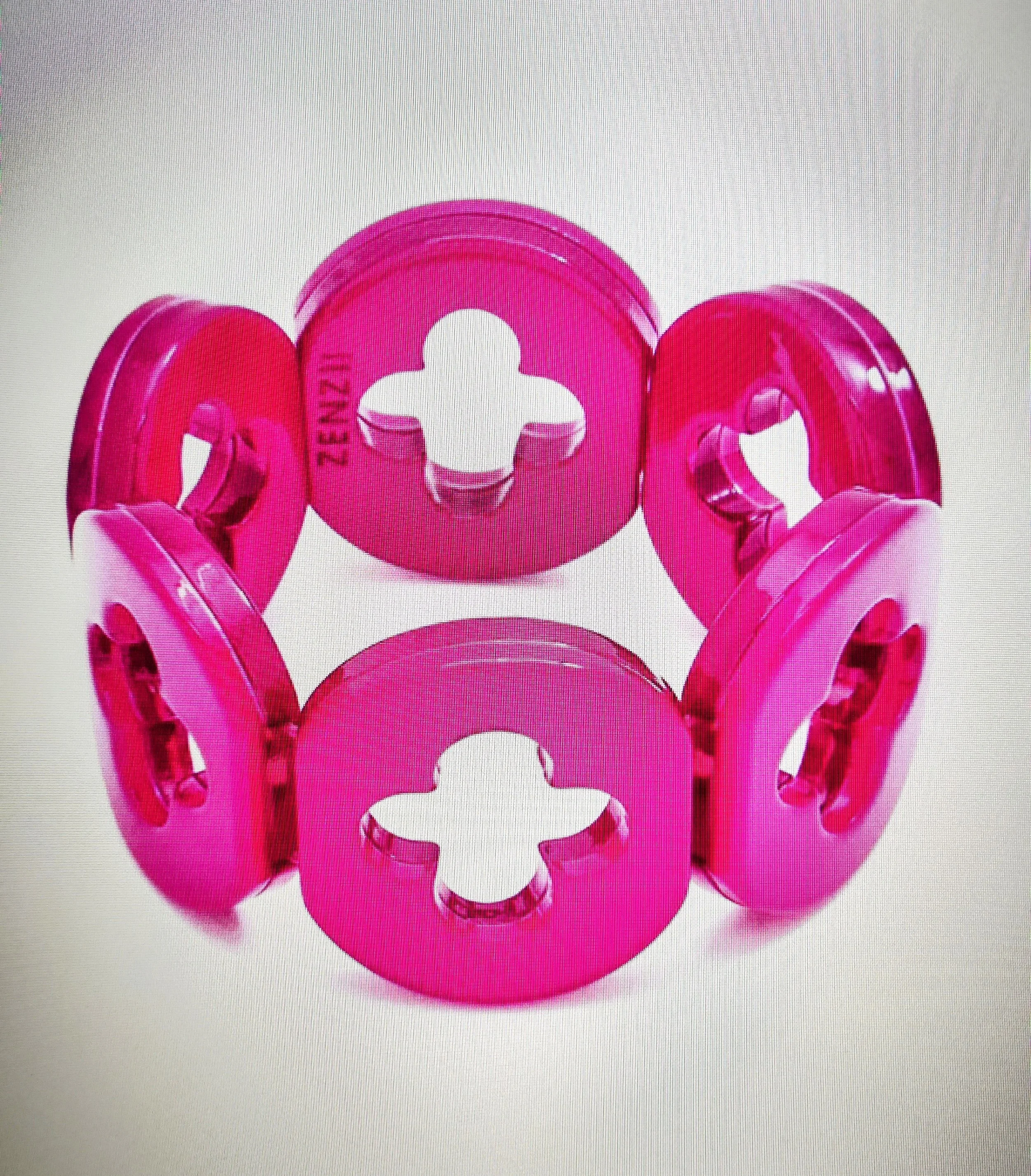 Zenzi Felicity Resin Bracelet Hot pink.jpg