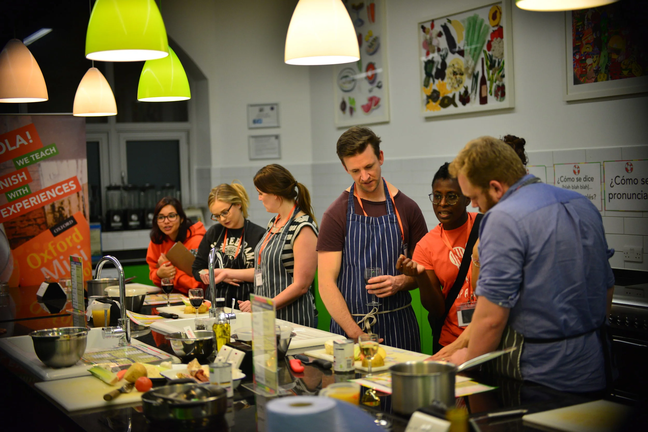 Two teachers cooking in the kitchen.JPG
