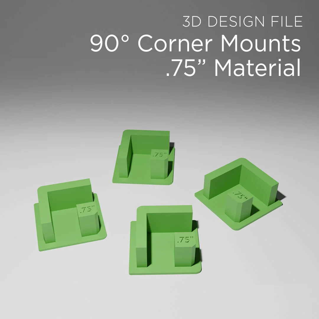 Corner Mounts - three quarter Inch- 3D Design File.jpg