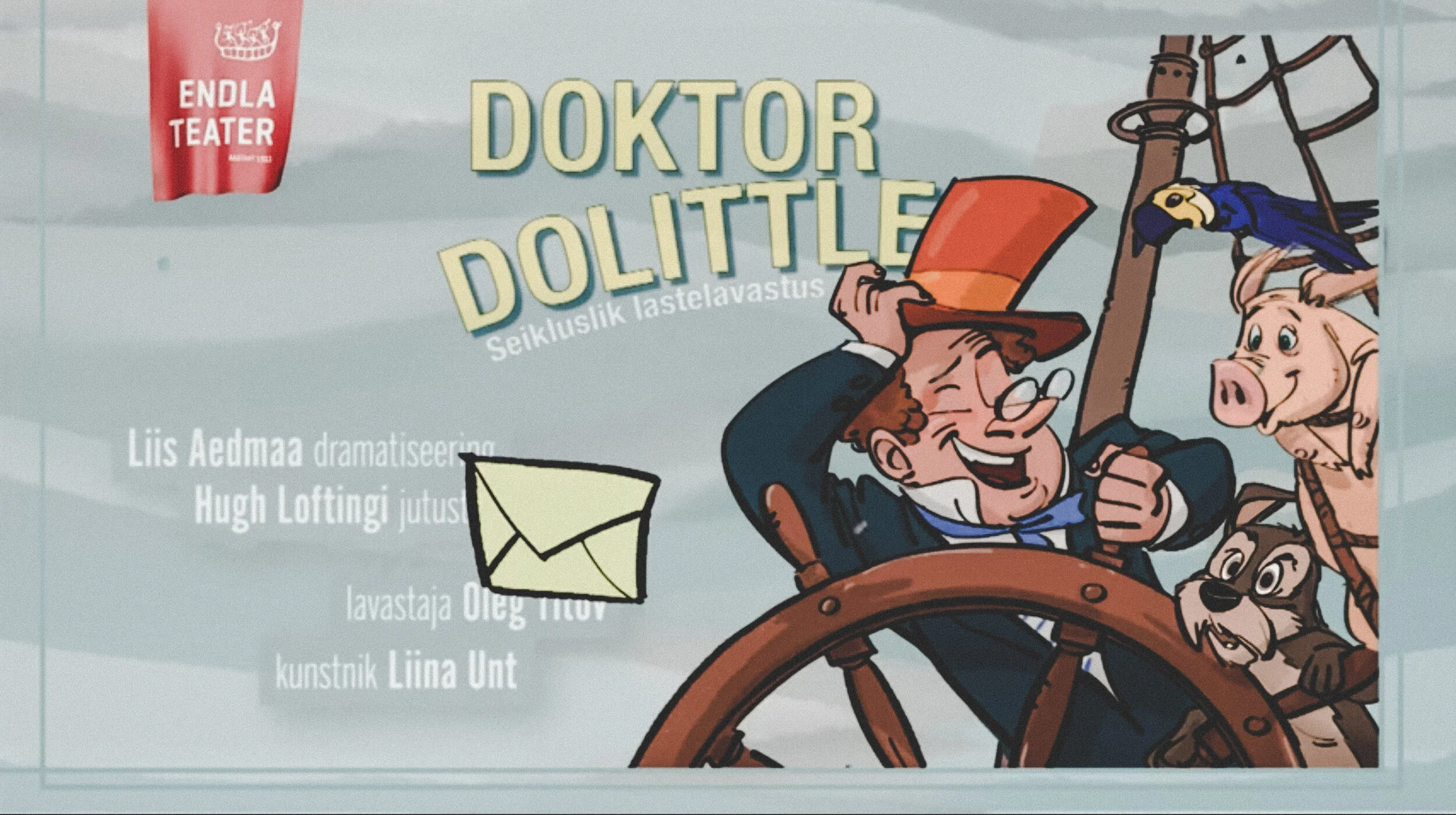 animated theatre trailer for "Dr. Dolittle"