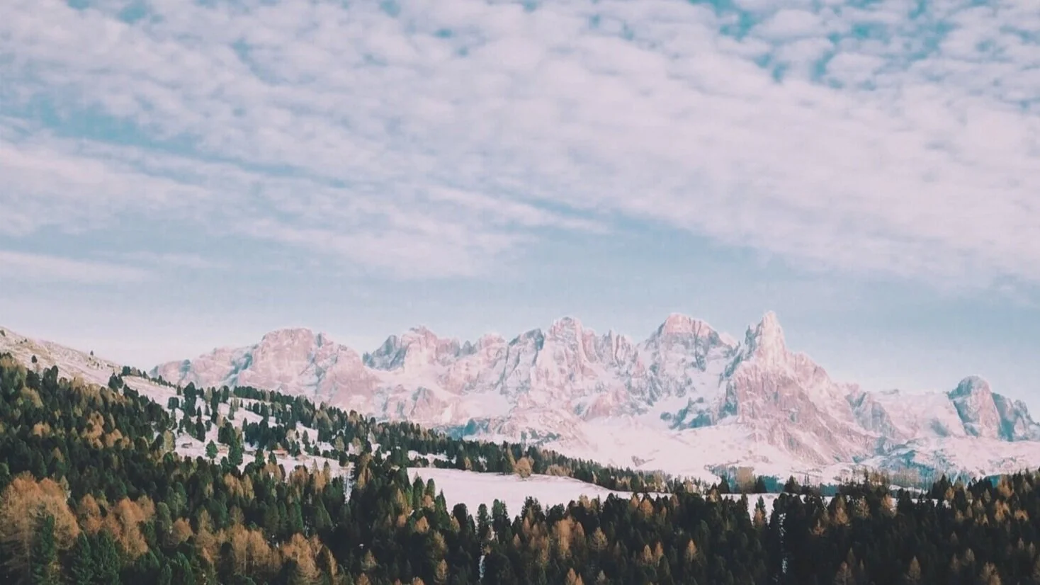 drone photos of Val di Fiemme