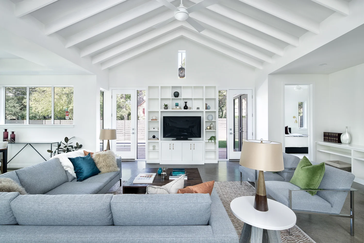 View to Vaulted Living Room