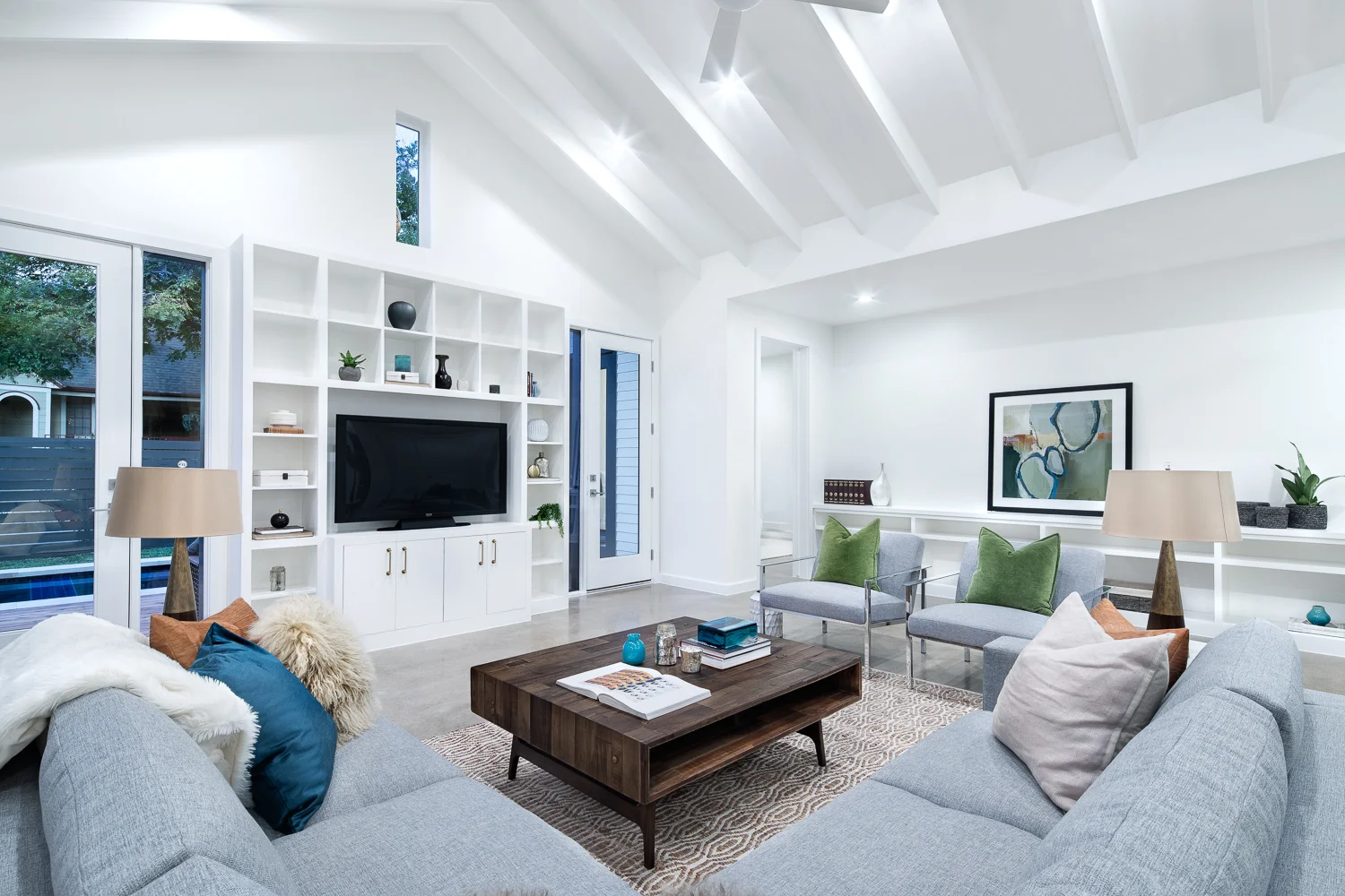 Vaulted Living Room