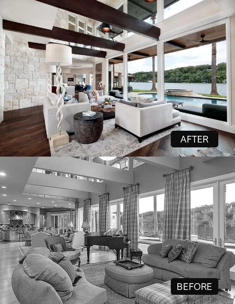 Before and After Living Room