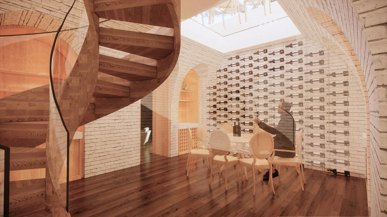 Wine Cave and Dining Above