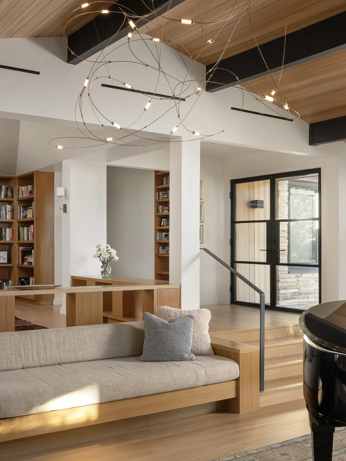 Formal Living looking to Main Entry & Library