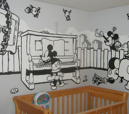 Classic Black & White Mickey Mouse