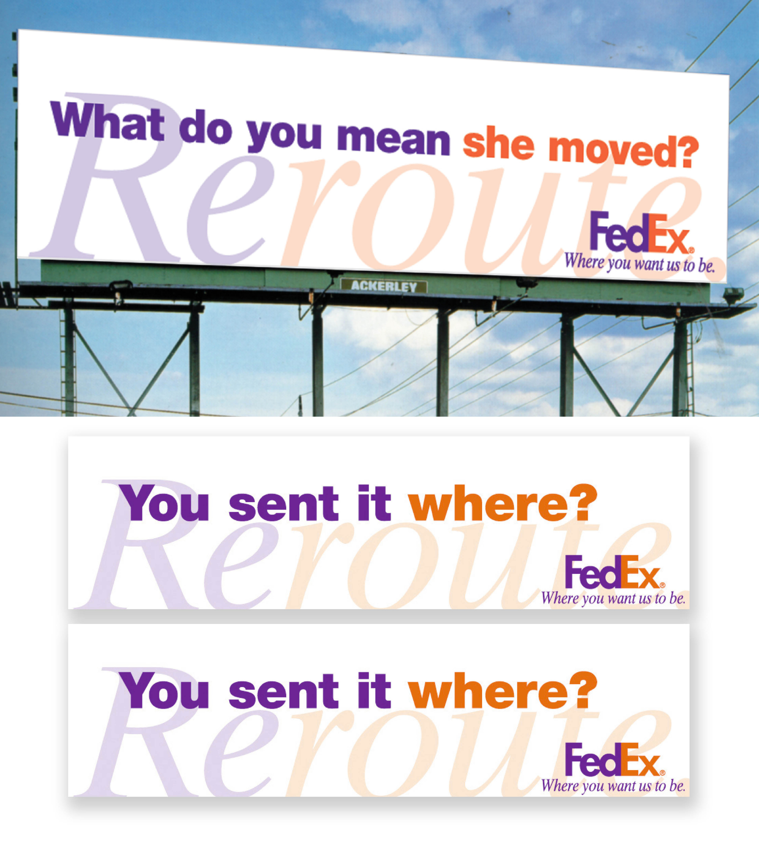 FEDEX | Reroute campaign outdoor