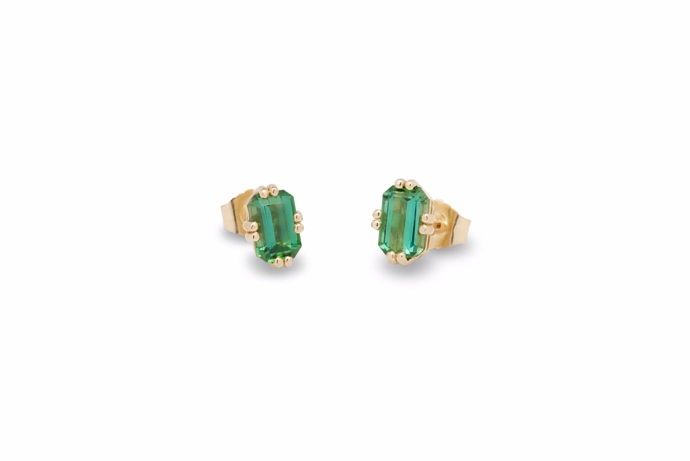 Green Tourmaline Studs by Sandy Moss™