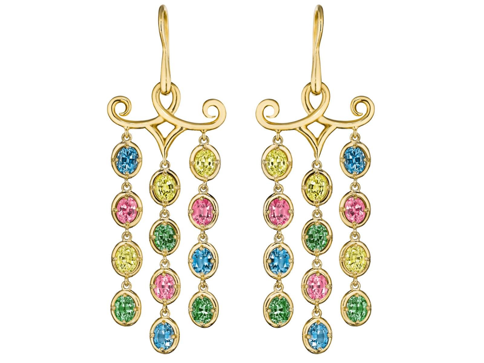 RAINBOW CHANDELIER EARRINGS