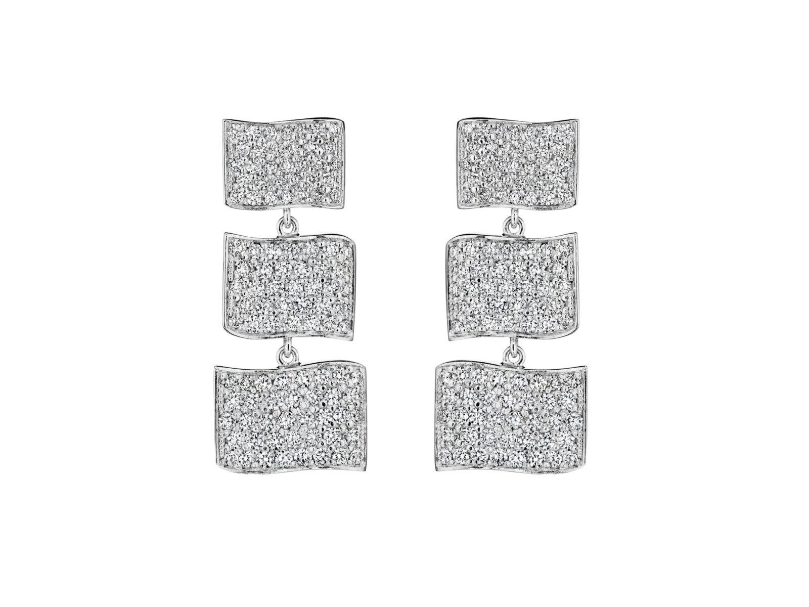 DIAMOND FLAG EARRINGS